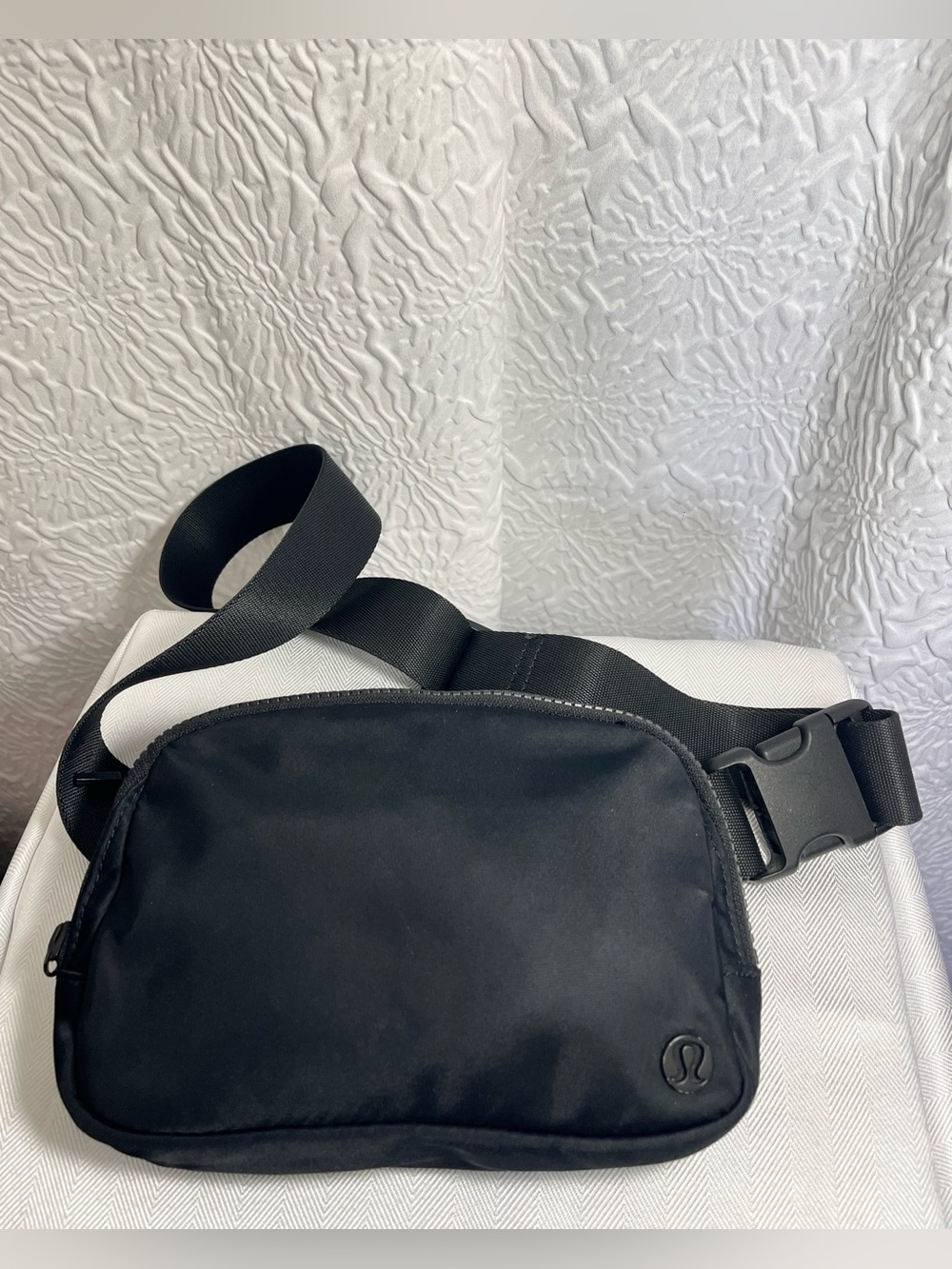 lululemon athletica Black Waist Pack with Adjustable Strap